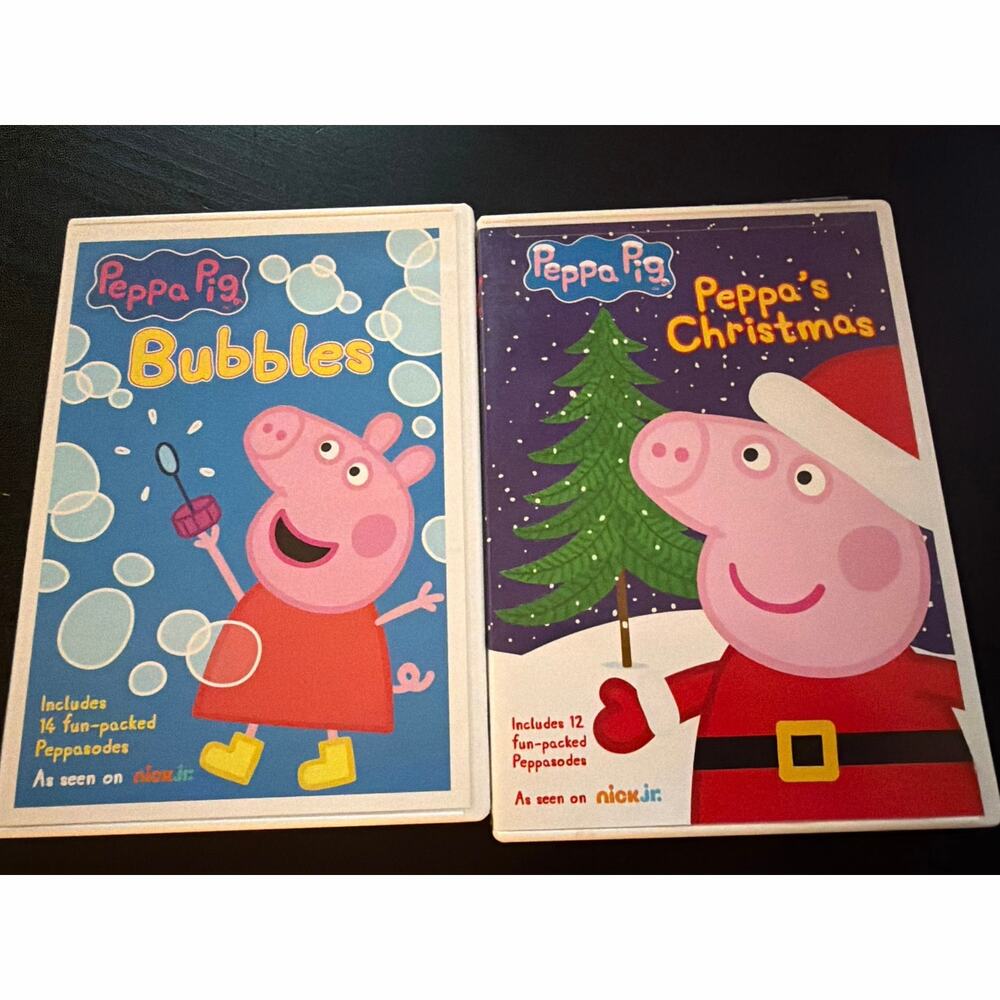 Peppa Pig DVD Set including "Bubbles" and "Peppa's Christmas"